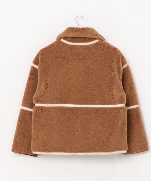 おしゃれスタ（オシャレスタ）の「【OSHARESTA★TOKYO】大人カジュアル/ファーブルゾン（ブルゾン・レディース・オフホワイト/キャメル・L/M）」の3枚目の写真