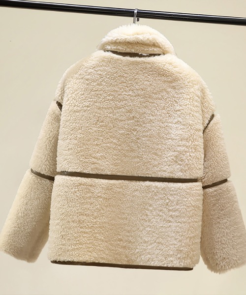 おしゃれスタ（オシャレスタ）の「【OSHARESTA★TOKYO】大人カジュアル/ファーブルゾン（ブルゾン・レディース・オフホワイト/キャメル・L/M）」の17枚目の写真