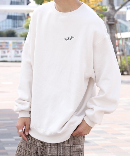 PairPair（ペアペア）の「ユニークバックプリントスウェット(ユニセックス)（スウェット・レディース・ホワイト/ブラック/オフホワイト/アイボリー/モカ/スミクロ・MEDIUM/LARGE）」の15枚目の写真