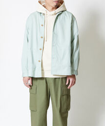 NOLLEY'S goodman | 【WORK ABOUT/ワークアバウト】 マオカラーシャツアウター スタンドカラー バンドカラー シャツジャケット(その他アウター)