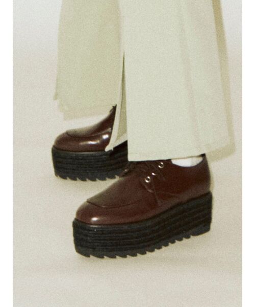 jouetie(ジュエティ)の「ジュートソールレースアップローファー(ローファー・レディース・ブラウン/ブラック/その他1・L/M)」の3枚目の写真