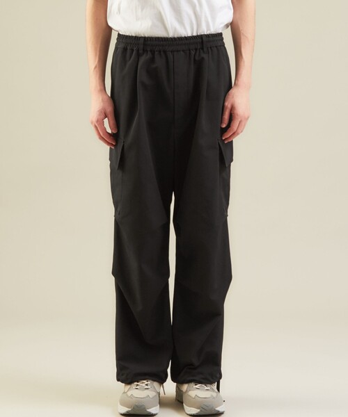 green label relaxing　カーゴパンツ　黒　新品未使用タグ付き green label relaxing（グリーンレーベルリラクシング）の「【WEB限定