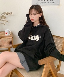 A'GEM/9 × .kom『muah muah/ムーアムーア』COMBI POINT SIGNATURE HOODIE/コンビポイントシグネチャー プルオーバーパーカー