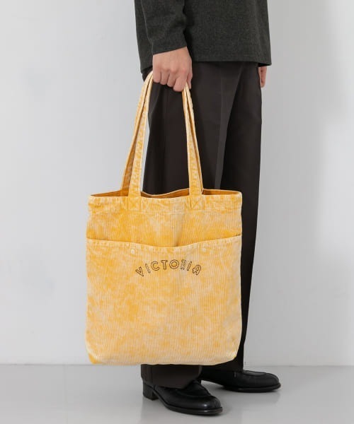 VICTORIA（ヴィクトリア）の「VICTORIA　BEDFORD CORDUROY TOTE BAG（トートバッグ・メンズ・イエロー/ブラック・FREE）」の7枚目の写真