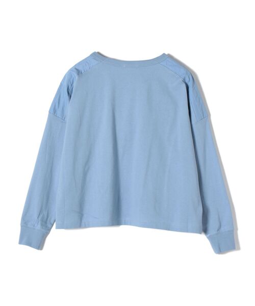 SHIPS(シップス)の「ショルダーパッチプルオーバー(Tシャツ/カットソー・レディース・ホワイト/ライトブルー/ベージュ・ONE SIZE)」の9枚目の写真