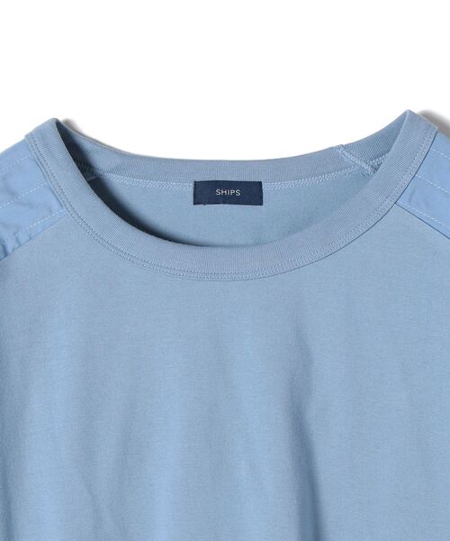 SHIPS(シップス)の「ショルダーパッチプルオーバー(Tシャツ/カットソー・レディース・ホワイト/ライトブルー/ベージュ・ONE SIZE)」の10枚目の写真