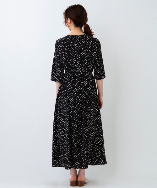 Sono(ソーノ)の「【SONO/ソーノ】カシュクールドットワンピース(ワンピース・レディース・ブラック/キャメル・1)」の14枚目の写真