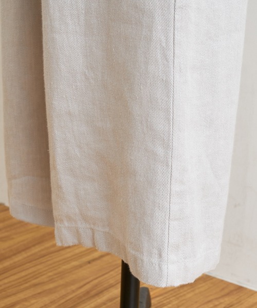 BEARDSLEY（ビアズリー）の「ウエストリブリネンパンツ（その他パンツ・レディース・グレー/アイボリー・SMALL/MEDIUM/LARGE）」の17枚目の写真