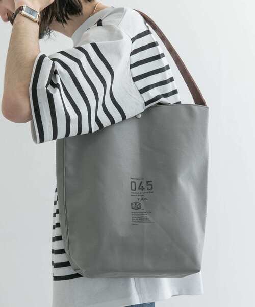 URBAN RESEARCH(アーバンリサーチ)の「横濱帆布鞄 Bucket Carry Bag(トートバッグ・メンズ・ホワイト/ネイビー/グレー・FREE)」の3枚目の写真