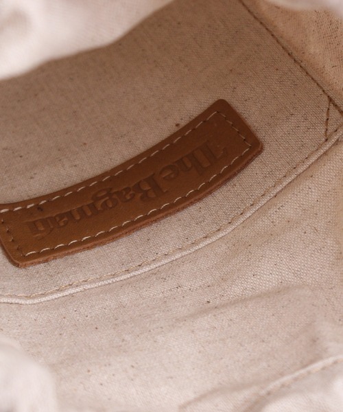 bulle de savon（ビュルデサボン）の「BAGMATI BBK20-SS25 ウッド巾着バッグ（かごバッグ・レディース・ブラック/アイボリー・FREE）」の17枚目の写真