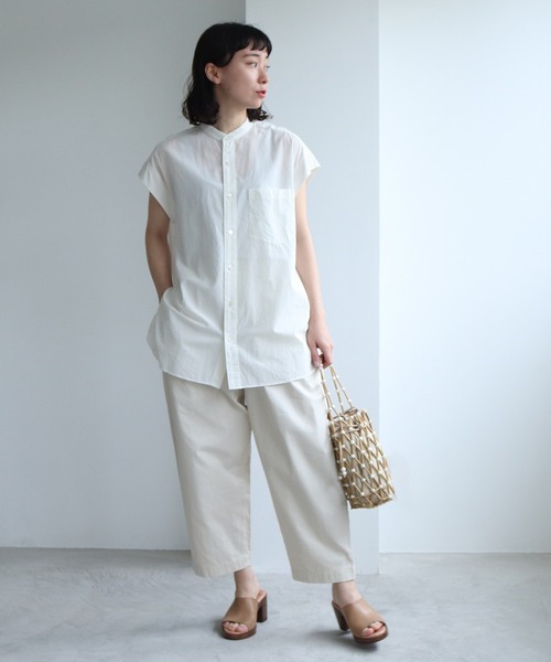 bulle de savon（ビュルデサボン）の「BAGMATI BBK20-SS25 ウッド巾着バッグ（かごバッグ・レディース・ブラック/アイボリー・FREE）」の11枚目の写真