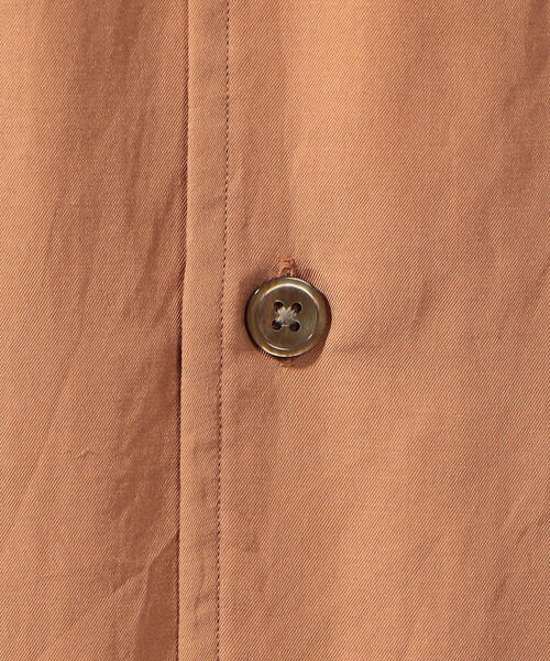 TOMORROWLAND （トゥモローランド）の「コットンシルク オープンカラーショートスリーブシャツ BROWN（シャツ/ブラウス・メンズ・チャコールグレー/ライトブルー/ブラック/オレンジ・S/M/L/XS）」の6枚目の写真