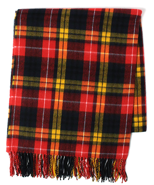 WEGO（ウィゴー）の「WEGO/タータンチェックストール（ストール/ショール・レディース・オフホワイト/グリーン/ネイビー/イエロー・FREE）」の4枚目の写真