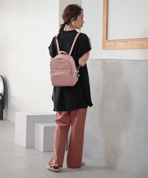 SecretDoor（シークレットドア）の「リュック　[レプス]（バックパック/リュック・キッズ・ブラック/ピンク/アイボリー・FREE）」の7枚目の写真