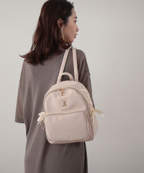 SecretDoor（シークレットドア）の「リュック　[レプス]（バックパック/リュック・キッズ・ブラック/ピンク/アイボリー・FREE）」の10枚目の写真