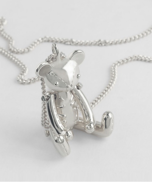 NONENON（ノンノン）の「【NONENON】BEAR NECKLACE / ノンノン ベアー ドロップ ネックレス（ネックレス・メンズ・シルバー/ゴールド・SMALL/MEDIUM/LARGE）」の3枚目の写真
