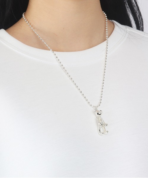 NONENON（ノンノン）の「【NONENON】BEAR NECKLACE / ノンノン ベアー ドロップ ネックレス（ネックレス・メンズ・シルバー/ゴールド・SMALL/MEDIUM/LARGE）」の15枚目の写真