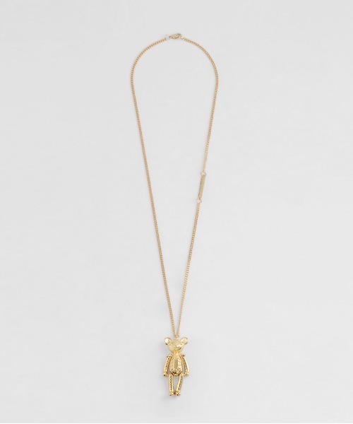 NONENON（ノンノン）の「【NONENON】BEAR NECKLACE / ノンノン ベアー ドロップ ネックレス（ネックレス・メンズ・シルバー/ゴールド・SMALL/MEDIUM/LARGE）」の6枚目の写真