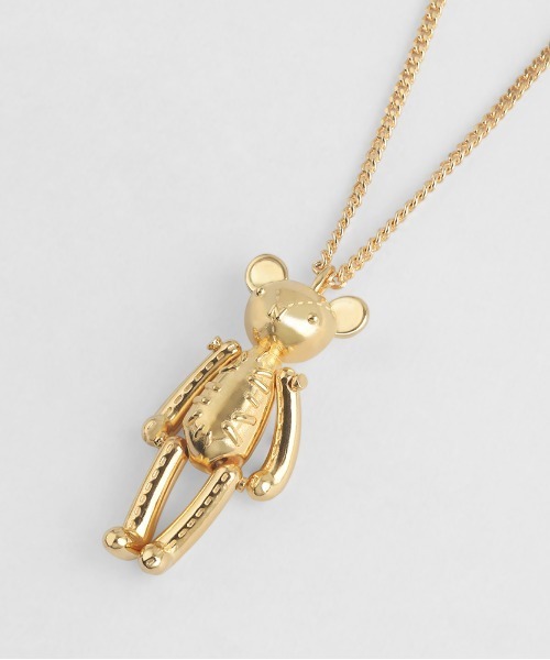 NONENON（ノンノン）の「【NONENON】BEAR NECKLACE / ノンノン ベアー ドロップ ネックレス（ネックレス・メンズ・シルバー/ゴールド・SMALL/MEDIUM/LARGE）」の10枚目の写真