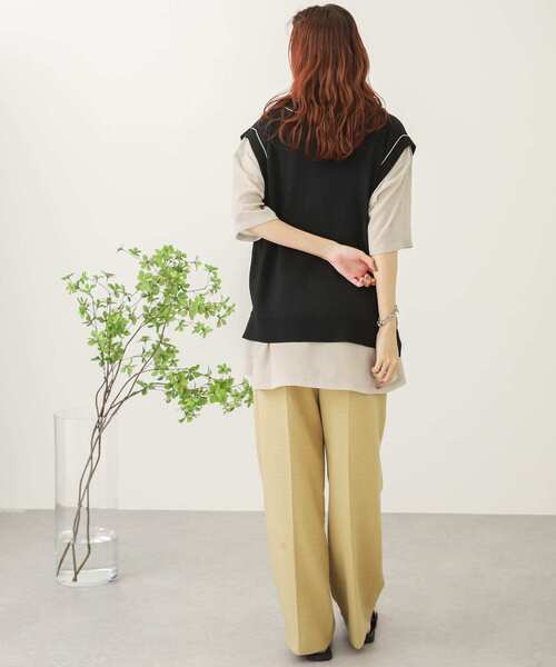 SENSE OF PLACE by URBAN RESEARCH（センスオブプレイスバイアーバンリサーチ）の「ハイショクリンキングベスト（ベスト・レディース・ベージュ/アイボリー/ブラック・ONE）」の19枚目の写真