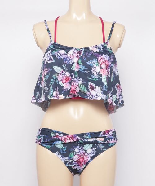 セール Story Nuckle 水着 Solidレイヤード3点セット水着 水着 Pr01 ピーアールワン のファッション リゾートフラワー Second Market Second
