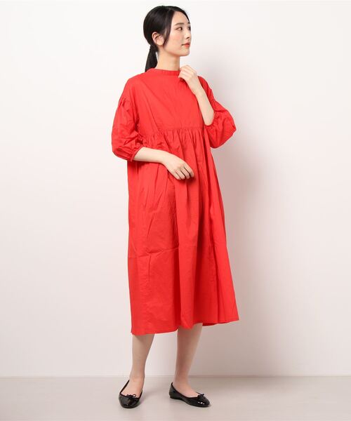 Samansa Mos2（サマンサ モスモス）の「前後着ワンピース（ワンピース・レディース・オフホワイト/ベージュ/レッド/ブラック/ブルー・ﾌﾘ-）」の5枚目の写真