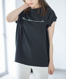 tocco closet | 【限定】袖口フラワーレース装飾カットプルオーバー(Tシャツ/カットソー)