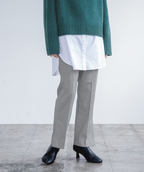 A part by(アパートバイ)の「TRPUスリットパンツ 954876(スラックス・レディース・ブラック系その他2/ボルドー/ブラック/グレー/カーキ・MEDIUM/LARGE)」の1枚目の写真