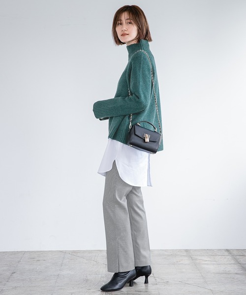 A part by(アパートバイ)の「TRPUスリットパンツ 954876(スラックス・レディース・ブラック系その他2/ボルドー/ブラック/グレー/カーキ・MEDIUM/LARGE)」の10枚目の写真