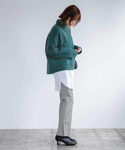 A part by(アパートバイ)の「TRPUスリットパンツ 954876(スラックス・レディース・ブラック系その他2/ボルドー/ブラック/グレー/カーキ・MEDIUM/LARGE)」の11枚目の写真