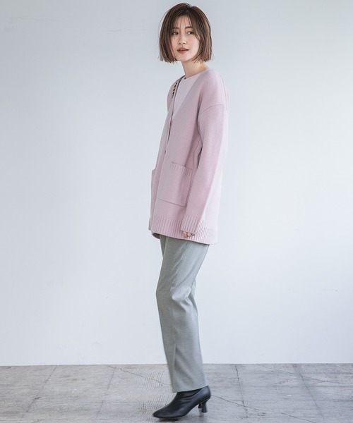 A part by(アパートバイ)の「TRPUスリットパンツ 954876(スラックス・レディース・ブラック系その他2/ボルドー/ブラック/グレー/カーキ・MEDIUM/LARGE)」の14枚目の写真