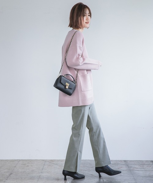 A part by(アパートバイ)の「TRPUスリットパンツ 954876(スラックス・レディース・ブラック系その他2/ボルドー/ブラック/グレー/カーキ・MEDIUM/LARGE)」の15枚目の写真