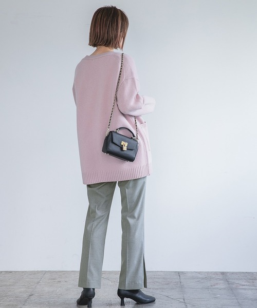 A part by(アパートバイ)の「TRPUスリットパンツ 954876(スラックス・レディース・ブラック系その他2/ボルドー/ブラック/グレー/カーキ・MEDIUM/LARGE)」の16枚目の写真