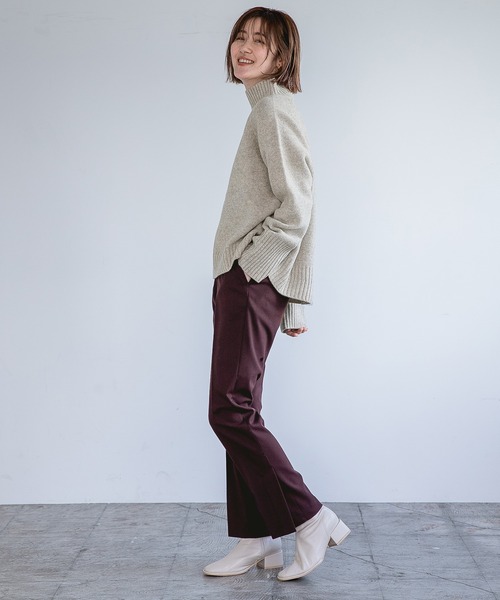 A part by(アパートバイ)の「TRPUスリットパンツ 954876(スラックス・レディース・ブラック系その他2/ボルドー/ブラック/グレー/カーキ・MEDIUM/LARGE)」の19枚目の写真