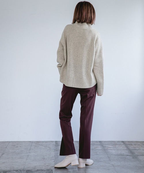 A part by(アパートバイ)の「TRPUスリットパンツ 954876(スラックス・レディース・ブラック系その他2/ボルドー/ブラック/グレー/カーキ・MEDIUM/LARGE)」の20枚目の写真