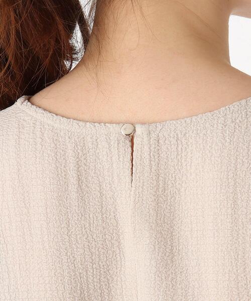 DRESKIP(ドレスキップ)の「◆シボシボパワショル5分袖ブラウス(シャツ/ブラウス・レディース・ピンク系/ブラック/ライトベージュ/オフホワイト・03/02/04)」の6枚目の写真