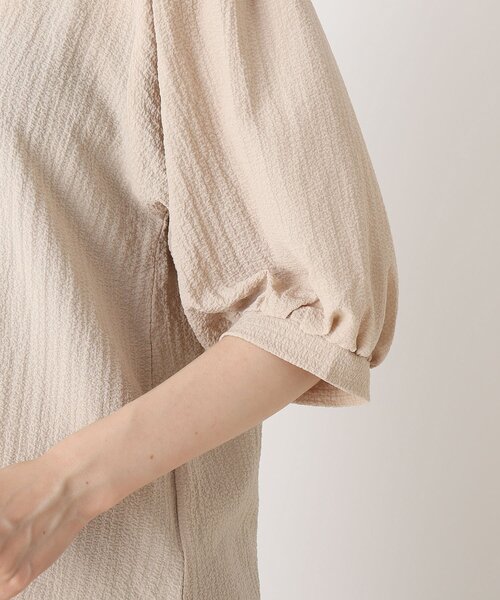 DRESKIP(ドレスキップ)の「◆シボシボパワショル5分袖ブラウス(シャツ/ブラウス・レディース・ピンク系/ブラック/ライトベージュ/オフホワイト・03/02/04)」の9枚目の写真