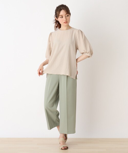 DRESKIP(ドレスキップ)の「◆シボシボパワショル5分袖ブラウス(シャツ/ブラウス・レディース・ピンク系/ブラック/ライトベージュ/オフホワイト・03/02/04)」の14枚目の写真