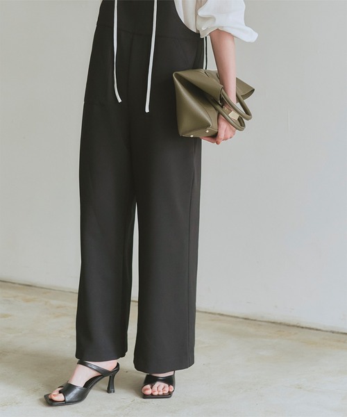 titivate(ティティベイト)の「細ストラップキャミサロペット(サロペット/オーバーオール・レディース・ライトベージュ/ブラウン/ブラック・S/M/L)」の9枚目の写真