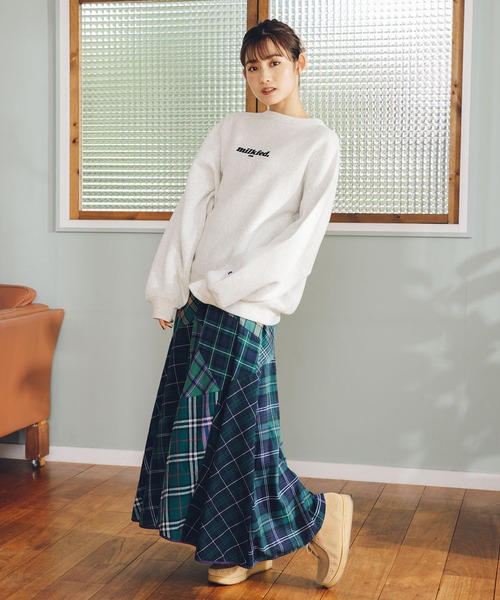 MILKFED.（ミルクフェド）の「PLAID PATCHWORK SKIRT（スカート）」 - WEAR