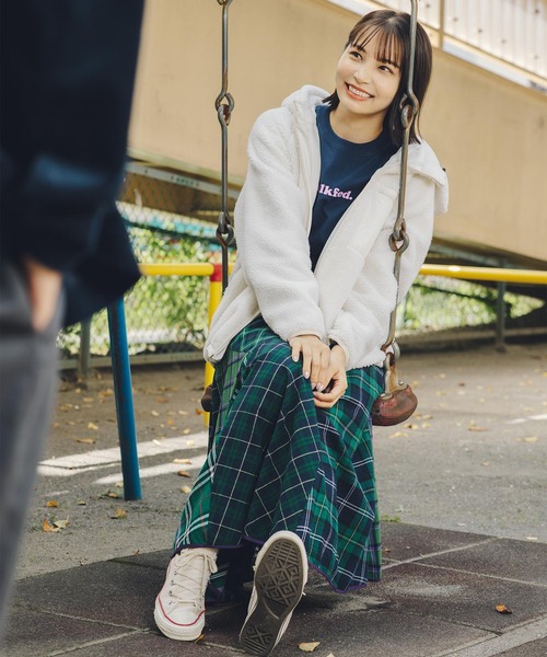 MILKFED.（ミルクフェド）の「PLAID PATCHWORK SKIRT（スカート・レディース・レッド/ブルー/グリーン・ONE SIZE）」の8枚目の写真