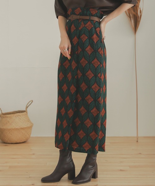 SENSE OF PLACE by URBAN RESEARCH（センスオブプレイスバイアーバンリサーチ）の「【WEB限定】アフリカンプリントラップスカート（スカート・レディース・イエロー系その他/オレンジ系その他・ONE）」の13枚目の写真