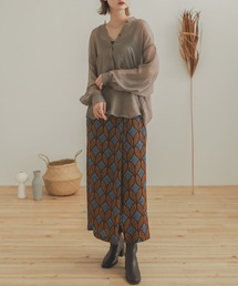 SENSE OF PLACE by URBAN RESEARCH | 【WEB限定】アフリカンプリントラップスカート(スカート)