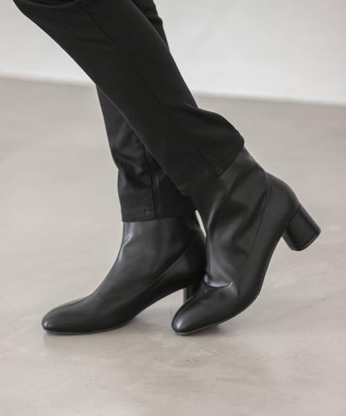 LEPSIM（レプシィム）の「4つの嬉しい機能付き！シアワセストレッチヒールブーツ　219551（ブーツ・レディース・ブラック/アイボリー/ゼブラ・SMALL/MEDIUM/LARGE/X-LARGE）」の3枚目の写真