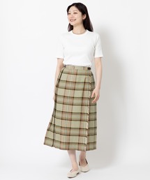 O'Neil of Dublin 【別注】クラシックモデル リネンキルトスカート ロング 81cm