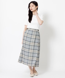 O'Neil of Dublin 【別注】クラシックモデル リネンキルトスカート ロング 81cm