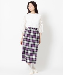 O'Neil of Dublin 【別注】クラシックモデル リネンキルトスカート ロング 81cm