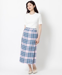 O'Neil of Dublin 【別注】クラシックモデル リネンキルトスカート ロング 81cm