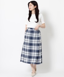 O'Neil of Dublin 【別注】クラシックモデル リネンキルトスカート ロング 81cm