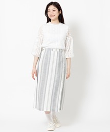 O'Neil of Dublin 【別注】クラシックモデル リネンキルトスカート ロング 81cm